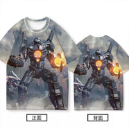 樊樹環(huán)太平洋衣服兒童短袖 衣服短袖T恤男女全身印青少年體恤中小學生 T恤18 M