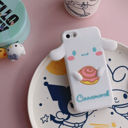 OTHER蘋(píng)果5s手機保護殼se矽膠全包7plus可愛(ài)卡通女iPhone8pl 愛(ài)心狗【手機保護殼】 iPhone8Plus