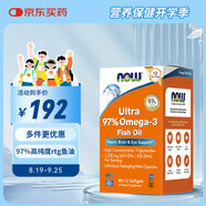 諾奧（NOW）小知己97%高純度魚(yú)油rTG97魚(yú)油omega3含DPA72粒迷你易吞服便攜