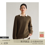 旅途原品 100%美麗諾羊毛慵懶感新款毛衣內(nèi)搭外穿休閑百搭毛衫女秋季 圓領(lǐng) - 小鹿咖（現(xiàn)貨） XS -S
