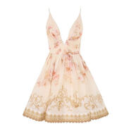 ZIMMERMANNZimmermann Hypnotic Linen And Silk Mini Dress 花色 均碼 |0