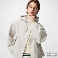 優(yōu)衣庫女裝休閑連帽短外套/時(shí)尚百搭25秋冬新款479229 31 米色 M