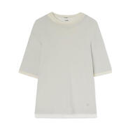 吉爾·桑達（Jil Sander）男士T恤分層休閑服飾基礎款日常休閑居家 白色 均碼 |S