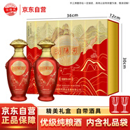 瀏陽(yáng)河 冠韻芳 A30 濃香型白酒 52度 500ml*2瓶 雙支禮盒 喜慶宴請(qǐng)送禮