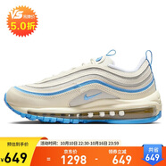 耐克NIKE休閑鞋女氣墊經(jīng)典AIR MAX 97運動鞋F(xiàn)N7492-133帆白38