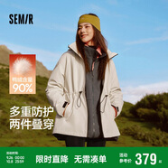 森馬（Semir）防護(hù)|地理系列羽絨服三防發(fā)熱90絨子兩件套101724113006