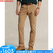 Polo Ralph Lauren男士Varick修身直筒牛津斜紋棉布褲舒適棉質(zhì)長(cháng)褲通勤褲15885845 Montana Khaki 36 x30