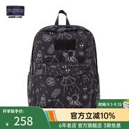 JANSPORT杰斯伯書(shū)包輕便雙肩包男女旅行包簡(jiǎn)約背包電腦包學(xué)生校園 4QUEGX9航天物語(yǔ)-隔層+側袋