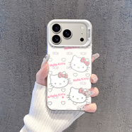 結(jié)盟者 適用蘋果17promax手機殼iphone17pro保護(hù)套蘋果17保護(hù)殼蘋果16promax防摔男女款創(chuàng)意保護(hù)套情侶款 滿屏愛心KT貓 iPhone 17 ProMax