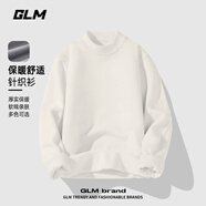 GLM毛衣男士秋冬季半高領(lǐng)潮流休閑百搭純色保暖針織衫打底衫