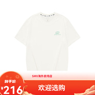 斯凱奇SKECHERS 舒適涼感短袖T恤情侶款簡(jiǎn)約百搭男女同款上衣 棉花糖白/0074 XS 均碼