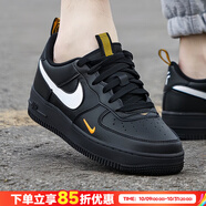 耐克（NIKE）女鞋 2025秋季新款運動鞋輕便透氣AIR FORCE 1低幫板鞋耐磨休閑鞋 黑/白/大學金/空軍一號 36