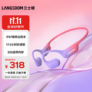 蘭士頓AirWave Pro藍(lán)牙耳機(jī)無(wú)線骨傳導(dǎo)概念 運(yùn)動(dòng)跑步不入耳騎行 適用于蘋果華為小米手機(jī) 流光紫