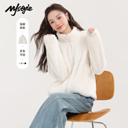 MJ STYLE舒棉絨外套女2025年冬季新款雙面絨加厚保暖潮流休閑開衫毛毛上衣