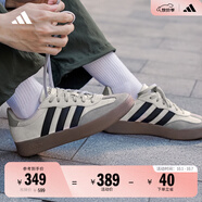 adidas「T頭鞋」BARREDA板鞋德訓鞋男女阿迪達斯輕運動 灰色/黑色/樹脂黃   42.5