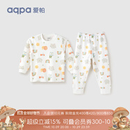 aqpa【195g新疆棉】嬰兒內衣套裝純棉衣服秋冬男女寶寶兒童秋衣秋褲 彩虹精靈 110