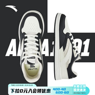 安踏（ANTA）板鞋男百搭低幫男鞋子小街頑男士休閑鞋子運動鞋男 黑/泥沙灰 43