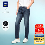 HLA海瀾之家牛仔褲男三國(guó)演義大碼直筒褲五袋款褲子男 牛仔藍(lán)過(guò)渡色（深）34 L 175/84A(L)推薦66-71kg