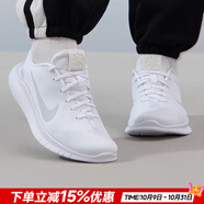 耐克（NIKE）官方 女鞋 25秋新款赤足12FLEX軟底輕盈跑步鞋緩震透氣休閑鞋子女 白金色/赤足12 38
