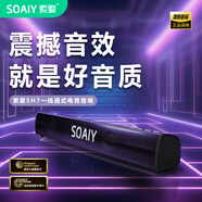 索愛（soaiy）SH17音響電腦音箱家用桌面臺式機(jī)低音炮迷你便攜游戲USB有線電競音響