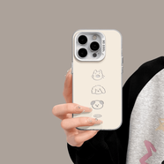 奉?？ㄍㄐ」愤m用17Air16蘋果15promax手機殼小米15iphone14紅米k80保護套OPPO榮耀華為pura70mate60VI 彩銀白-三只小狗 iPhone XS Max