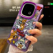 勁國興適用iQOO13/12手機殼貓和老鼠合集z9turbo+軟殼Z9x男女NEO9SPRO好看11新款10保護套8創(chuàng  )意7湯姆杰瑞 紫框-貓和老鼠合集【軟包邊硬背板】彩銀CSK925 iQOO 9