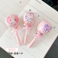 可愛(ài)耳機學(xué)生潤唇膏保濕兒童少女心兩支無(wú)色保濕滋潤防干干裂護 棒棒糖唇膏蜜桃味