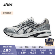 亞瑟士ASICS運動休閑鞋男女同款復古老爹鞋透氣慢跑鞋運動鞋 GEL-1090 白色/銀色 45