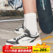 喬丹（QIAODAN）質(zhì)燥低幫板鞋男2025秋季透氣輕便運(yùn)動休閑鞋男KM23240508 象牙色/鯊魚灰  40.5