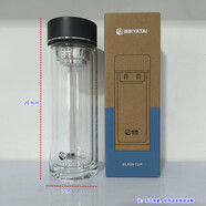 YATAI亞泰雙層玻璃杯茶水分離泡茶杯男女加厚商務(wù)車(chē)載水杯子2011 亞泰20115-曜石黑380ml