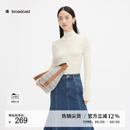 播高領(lǐng)羊毛針織衫女商場(chǎng)同款秋季新款內(nèi)搭緊身毛衣BDQ4SD1204 W20 L