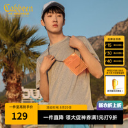 卡賓【涼感】冰絲短袖T恤男夏簡(jiǎn)約圓領(lǐng)體恤休閑純色百搭冰感上衣 淺花灰26 2XL 185 54