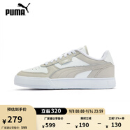 彪馬（PUMA）經(jīng)典復(fù)古透氣小白鞋男女情侶款百搭休閑板鞋CAVEN 384953 白-淺灰-銀色-11 36