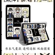 名偵探柯南適用小米5平板殼vivo保護套oppo帶筆槽air11英寸聯(lián)想padpro11.5三折氣囊小新m10/padplus軟殼10.36 【書(shū)本式氣囊款】*沖量 無(wú)  H610-黑底柯藍 聯(lián)想 t