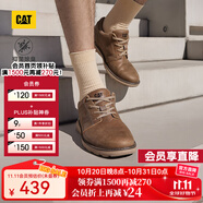 CAT卡特休閑皮鞋男士復(fù)古工裝輕戶外軟牛皮防滑通勤鞋P725212N3AMC29 淺褐 39