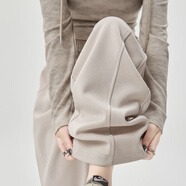 韓都衣舍闊腿褲女春秋2025款休閑衛褲直筒高腰運動(dòng)香蕉褲垂感窄版寬松褲子