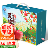 洛川蘋(píng)果陜西嘎啦蘋(píng)果2025年頭茬新果新鮮采摘現摘現發(fā)新鮮蘋(píng)果水果 15枚70mm禮盒裝
