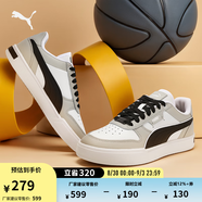 彪馬（PUMA）經(jīng)典復(fù)古透氣小白鞋男女情侶款百搭休閑板鞋CAVEN 384953 灰色-黑色-27 37.5