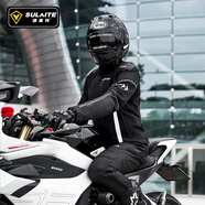 速萊特摩托車(chē)四季騎行服仿賽機車(chē)服騎士服賽車(chē)防摔秋冬防水男女騎行裝備 【重磅新品】曜夜黑套裝/可拆內襯/抵雨防水 2XL