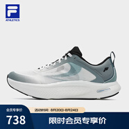 斐樂(lè )（FILA）官方男鞋NUVOLE JOG路跑鞋2025夏新款柔云健步鞋運動(dòng)鞋 白中白-OM 42
