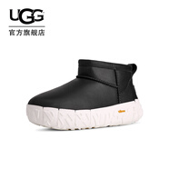 UGG秋季新款男士時尚舒適保暖簡約厚底圓頭休閑短筒雪地靴1171215 BKJ | 黑色/茉莉白 42