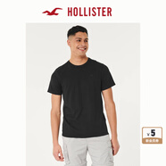 HOLLISTER24夏款經(jīng)典小海鷗情侶基礎(chǔ)款短袖T恤男裝女裝KI324-4042 黑色 M (180/100A)