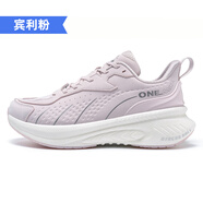 ONEMIX爸爸鞋男士秋冬厚底2025新款爸爸鞋輕便男士皮鞋皮革運(yùn)動鞋 賓利粉避震皮面款 35
