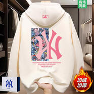 MY【新品折扣】潮流穿搭 | 史迪仔聯(lián)名 | 秋冬季連帽男女款衛衣外套 杏色 加絨 M XL (170-180c) (130-160斤)