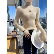 璇醇緊身高領(lǐng)羊毛衫女打底毛衣韓國(guó)克萊因藍(lán)秋冬新款修身藍(lán)色內(nèi)搭 青絨色[2023秋冬季/溫柔風(fēng)慵 XL
