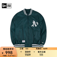 NEW ERA紐亦華MLB棒球NY夾克刺繡春秋男女情侶運動(dòng)休閑外套 13546434-綠色 AS S