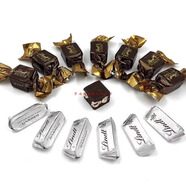 明治Spot法國新產(chǎn)品瑞士蓮金榛子榛子三白巧克力牛奶黑巧克力圓黑巧克 金裝方黑巧吉安杜佳混合500克