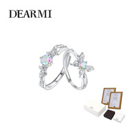 dm戒指戒指DM/DearMi嫡蜜 幻蝶精靈 閨蜜情侶對戒閨蜜紀念日禮物 幻蝶精靈對戒+閨蜜綁定禮盒