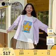 LeSportsac樂(lè )播詩(shī)多彩防曬外套女UPF50輕薄戶(hù)外運動(dòng)連帽衫送女生禮物 蘭花紫 均碼