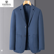 梵調（VEDEOL）速干薄款冰絲防曬衣男西服男西裝外套男春夏季透氣休閑小單西上衣 藏藍色 XXXL-體重170-185合適
